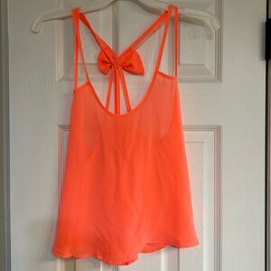Hot orange Crop top